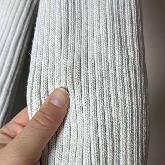 Tory Burch Sport  Retro Preppy White Blue Color Blocked Cardigan Sweater Sz M - Picture 10 of 15